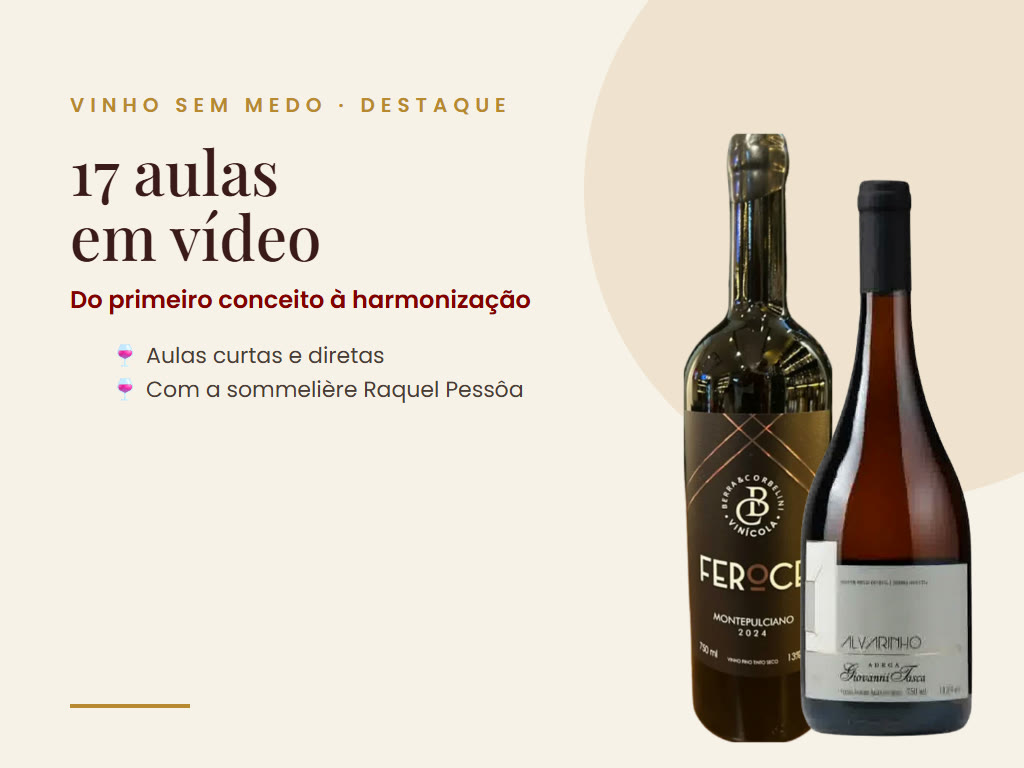 Vinho Sem Medo - 17 aulas em vídeo