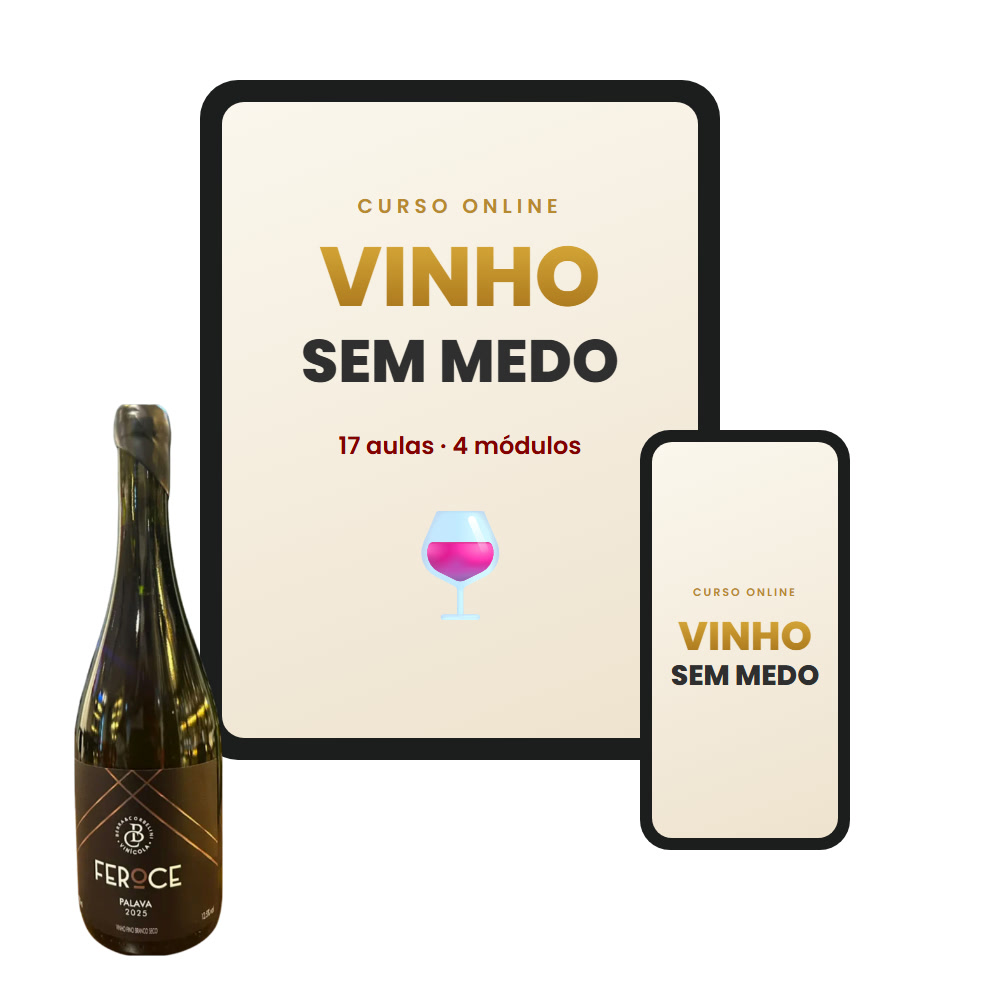 Vinho Sem Medo - Curso online no tablet e celular