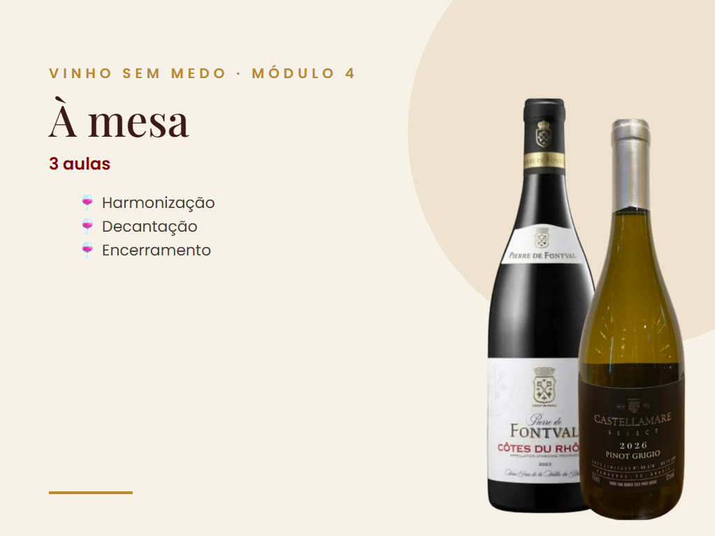 Vinho Sem Medo - Módulo 4 - À mesa